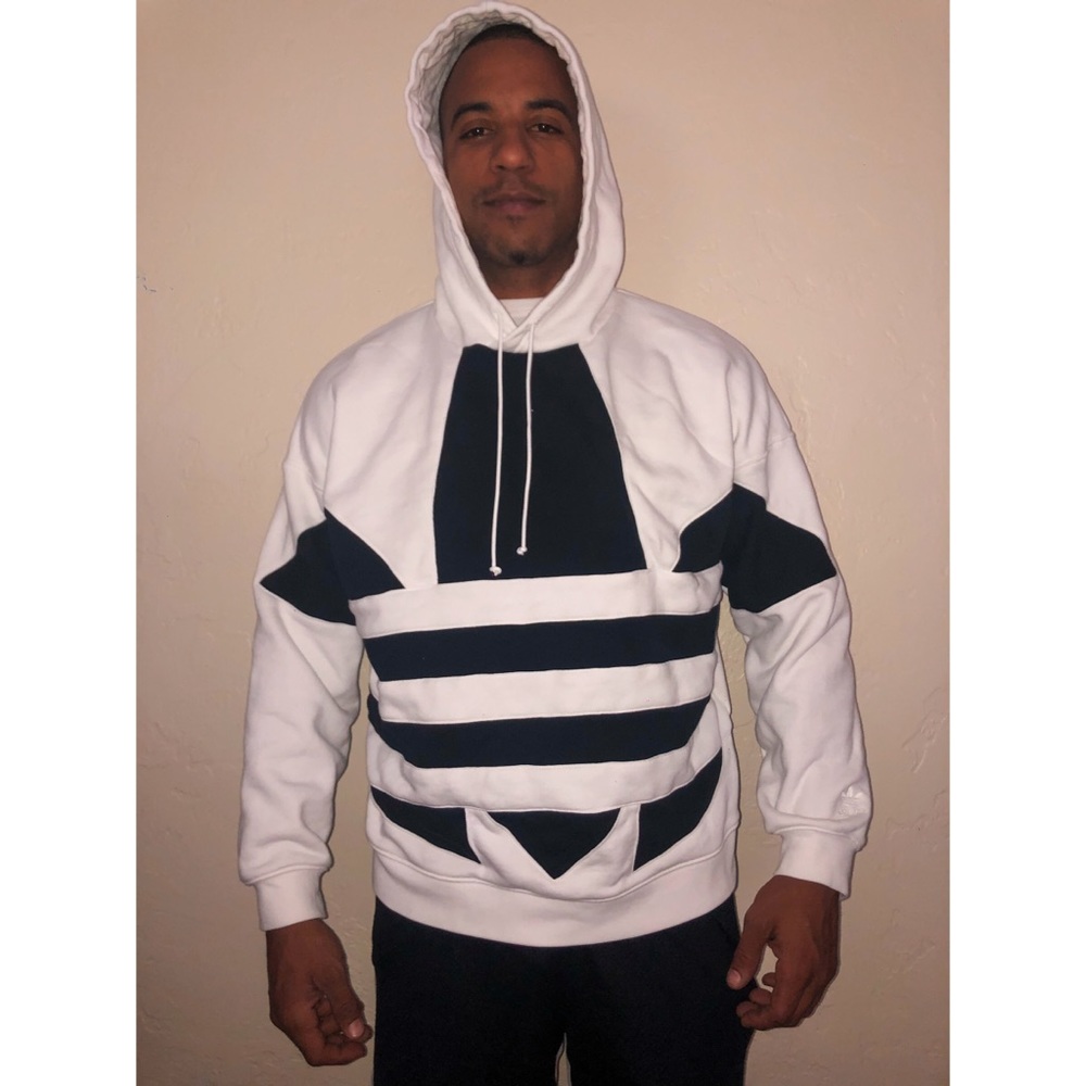 NWOT White Adidas Logo Hoodie